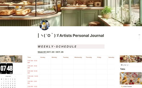 Artist Personal Journal