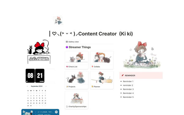 Content creator Template